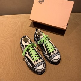 Xvessel Fashion Thick Soled Canvas Shoes For Men And Women Green