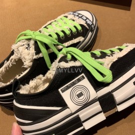 Xvessel Fashion Thick Soled Canvas Shoes For Men And Women Green