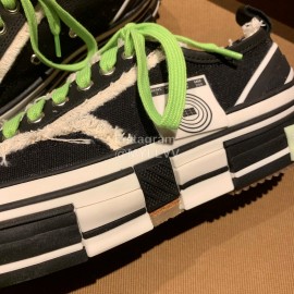 Xvessel Fashion Thick Soled Canvas Shoes For Men And Women Green