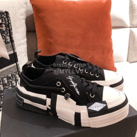 Xvessel Fashion Thick Soled Black Canvas Shoes For Men And Women 