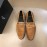 Ysl Fashion Cowhide Loafers For Men Brown