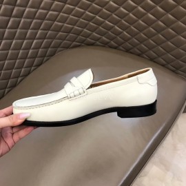Ysl Fashion Cowhide Loafers For Men White