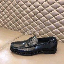 Ysl Fashion Black Cowhide Loafers For Men