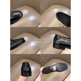 Ysl Fashion Black Cowhide Loafers For Men