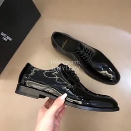 Ysl Cowhide Lace Up Business Shoes For Men