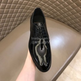 Ysl Cowhide Lace Up Business Shoes For Men