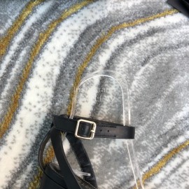 Ysl Fashion Sheepskin High Heel Sandals For Women Black