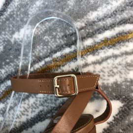 Ysl Fashion Sheepskin High Heel Sandals For Women Brown