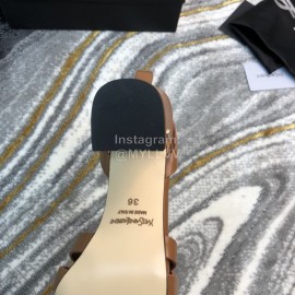 Ysl Fashion Sheepskin High Heel Sandals For Women Brown