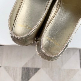 Ysl Soft Sheepskin Hemp Rope Weaving Casual Shoes For Women 