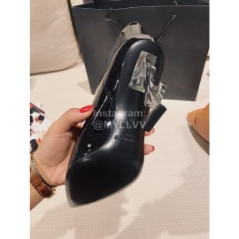 Ysl Fashion Patent Leather Pointed High Heel Boots For Women 