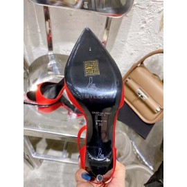 Ysl Fashion Diamond Pointed High Heel Sandals For Women Red