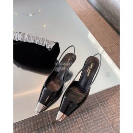 Ysl Patent Leather High Heels For Women Black