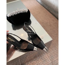 Ysl Patent Leather High Heels For Women Black