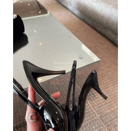 Ysl Patent Leather High Heels For Women Black