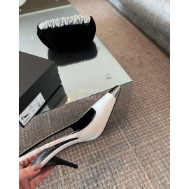 Ysl Patent Leather High Heels For Women White