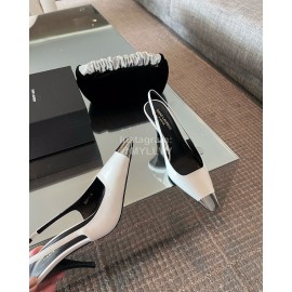 Ysl Patent Leather High Heels For Women White