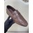 Zegna Autumn Winter Leather Casual Shoes For Men Coffee
