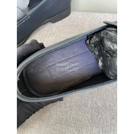 Zegna Autumn Winter Leather Tassels Casual Shoes For Men Blue