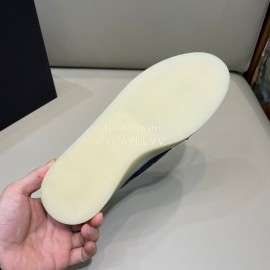 Zegna Fashion Leather Bow Casual Shoes For Men Blue