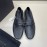 Zegna Fashion Leather Bow Casual Shoes For Men Black