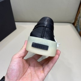 Zegna Fashion Leather Bow Casual Shoes For Men Black