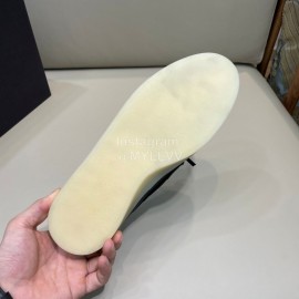 Zegna Fashion Leather Bow Casual Shoes For Men Black