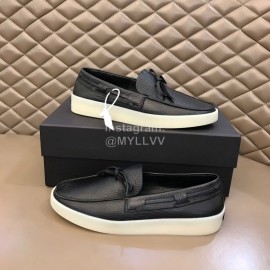 Zegna Fashion Suede Loafers For Men Black