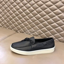 Zegna Fashion Suede Loafers For Men Black