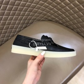 Zegna Fashion Suede Loafers For Men Black