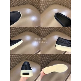 Zegna Fashion Suede Loafers For Men Navy