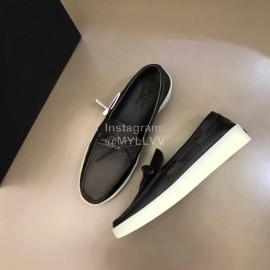 Zegna Fashion Suede Loafers For Men Coffee