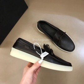 Zegna Fashion Suede Loafers For Men Coffee