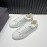 Zegna Triple Stitch Leather Sneakers For Men White