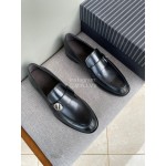 Zegna New Cowhide Casual Business Shoes For Men Black