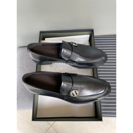 Zegna New Cowhide Casual Business Shoes For Men Black