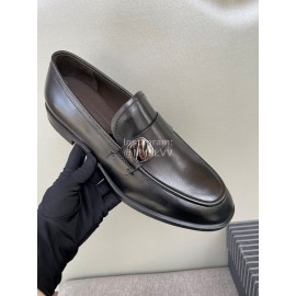 Zegna New Cowhide Casual Business Shoes For Men Black
