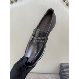 Zegna New Cowhide Casual Business Shoes For Men Black