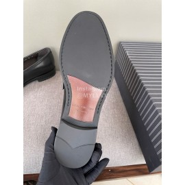 Zegna New Cowhide Casual Business Shoes For Men Black