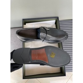 Zegna New Cowhide Casual Business Shoes For Men Black