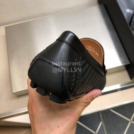 Zegna New Woven Calf Leather Business Casual Shoes For Men 