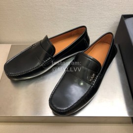 Zegna New Cowhide Business Casual Shoes For Men Black