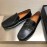 Zegna New Cowhide Business Casual Shoes For Men Black