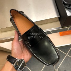 Zegna New Cowhide Business Casual Shoes For Men Black