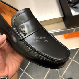 Zegna New Cowhide Business Casual Shoes For Men Black