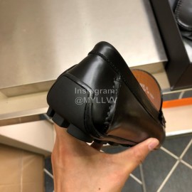 Zegna New Cowhide Business Casual Shoes For Men Black