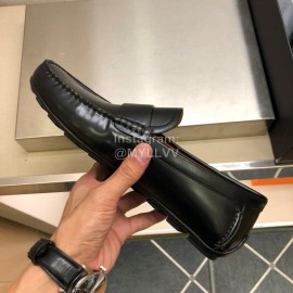Zegna New Cowhide Business Casual Shoes For Men Black