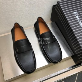 Zegna New Cowhide Business Casual Shoes For Men Navy