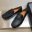 Zegna New Cowhide Business Casual Shoes For Men Navy