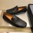 Zegna New Cowhide Business Casual Shoes For Men Navy